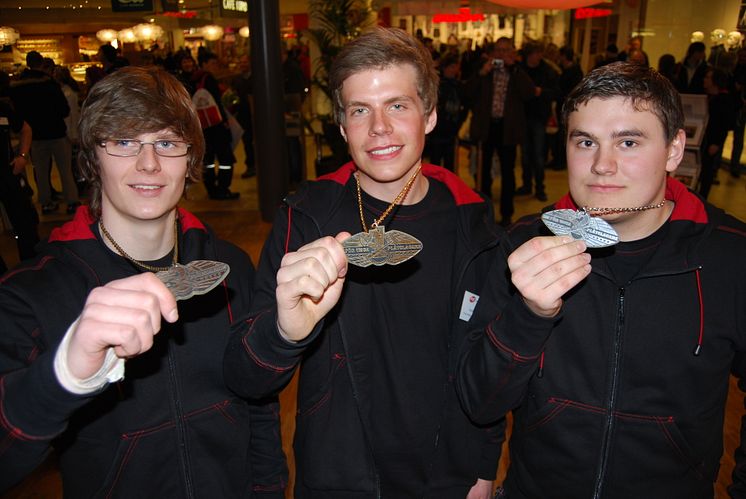 Medaljörerna i SM för unga plåtslagare 2010