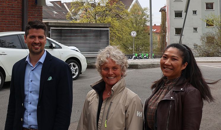 John Avila (Canon), Gry Heidi Dahl (Sporveien) og Jeep Sriprom (Canon)