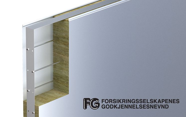 Lindab med FG-godkjente sandwichpanel