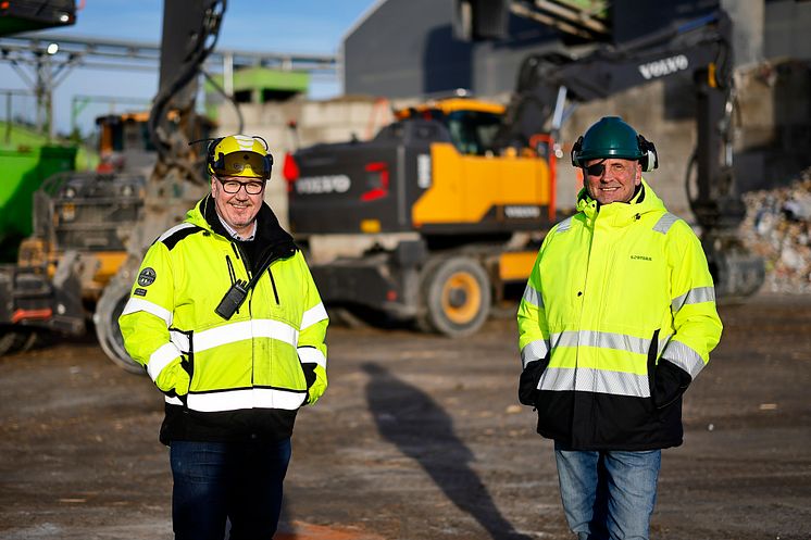 Lars Jönsson och Peter "Peppe" Bergström på Sortera