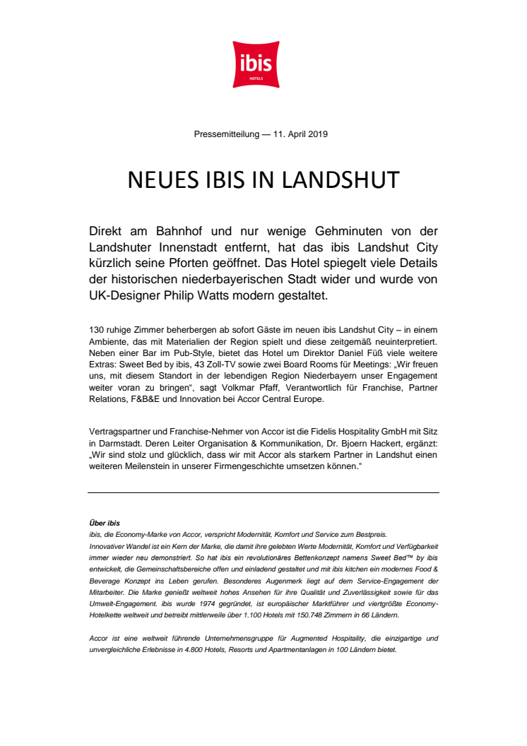 Neues ibis in Landshut