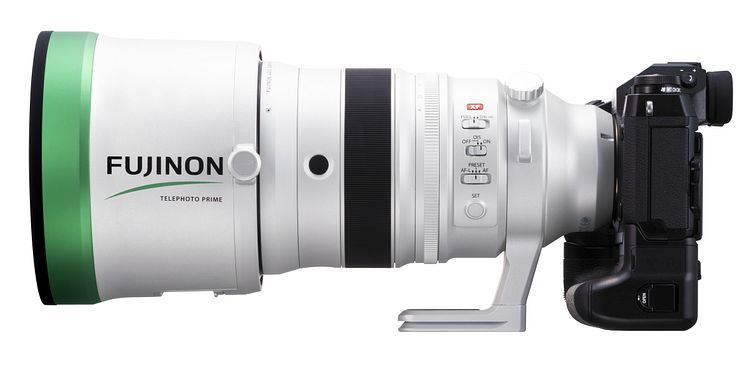 FUJINON XF200mmF2 R LM OIS WR - Left side + X-H1