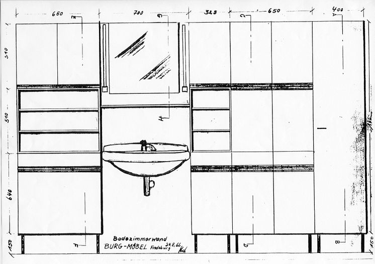 09_burgbad_Entwurf Badezimmerwand 1966