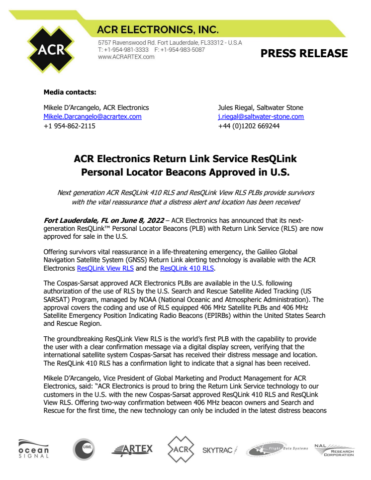 June 8th 2022 - ACR RLS ResQLink PLBs Approved in U.S..pdf