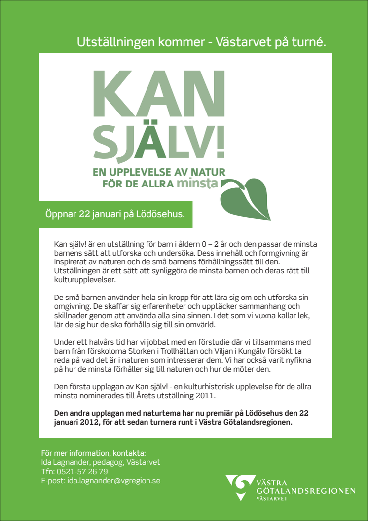 Kan sjäv, informationsblad