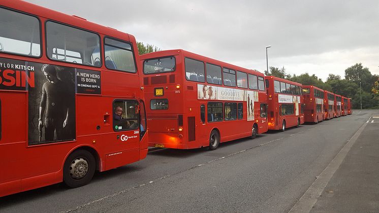 Great North Run bus line up