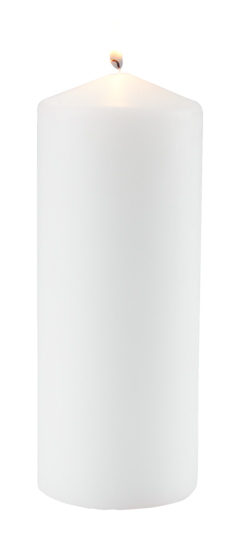 Bloklys TORALF Ø8cm hvid (30,- DKK)