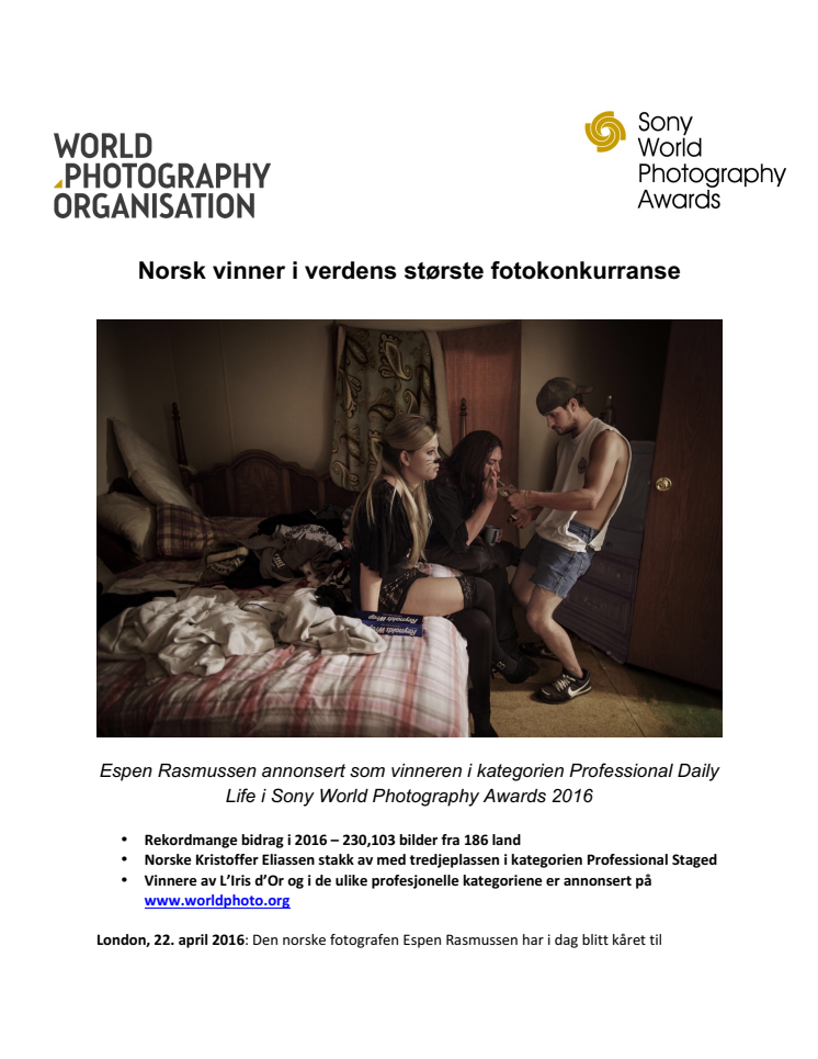Norsk vinner i verdens største fotokonkurranse