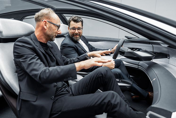 Audi grandsphere concept, Marc Lichte (Head of Design) og Oliver Hoffmann (Head of Technical Development)