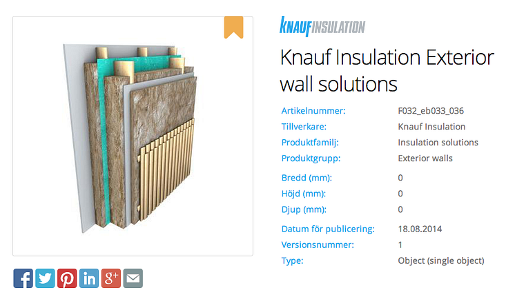 BIMobject, Knauf Insulation