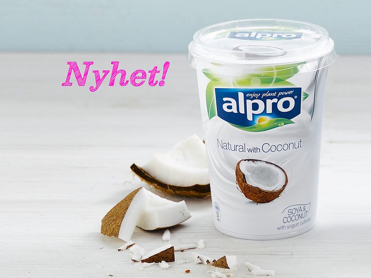  Alpro alternativ til yoghurt kokos 500 g steming 4:3