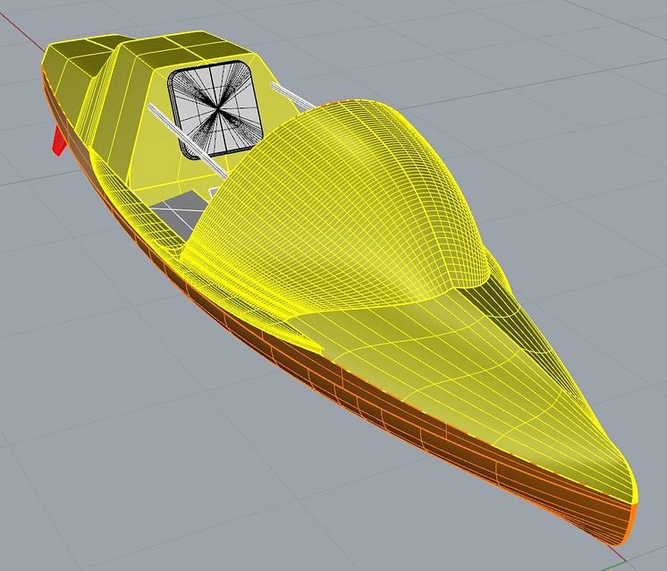 Image - Ocean Signal - A rendering of the Antrim-designed ocean rowboat to be built by James Betts Enterprises for Lia Ditton