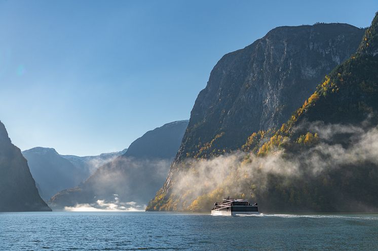 På de innovative elektriske sightseeingbåtene er alt lagt til rette for å nyte utsikten