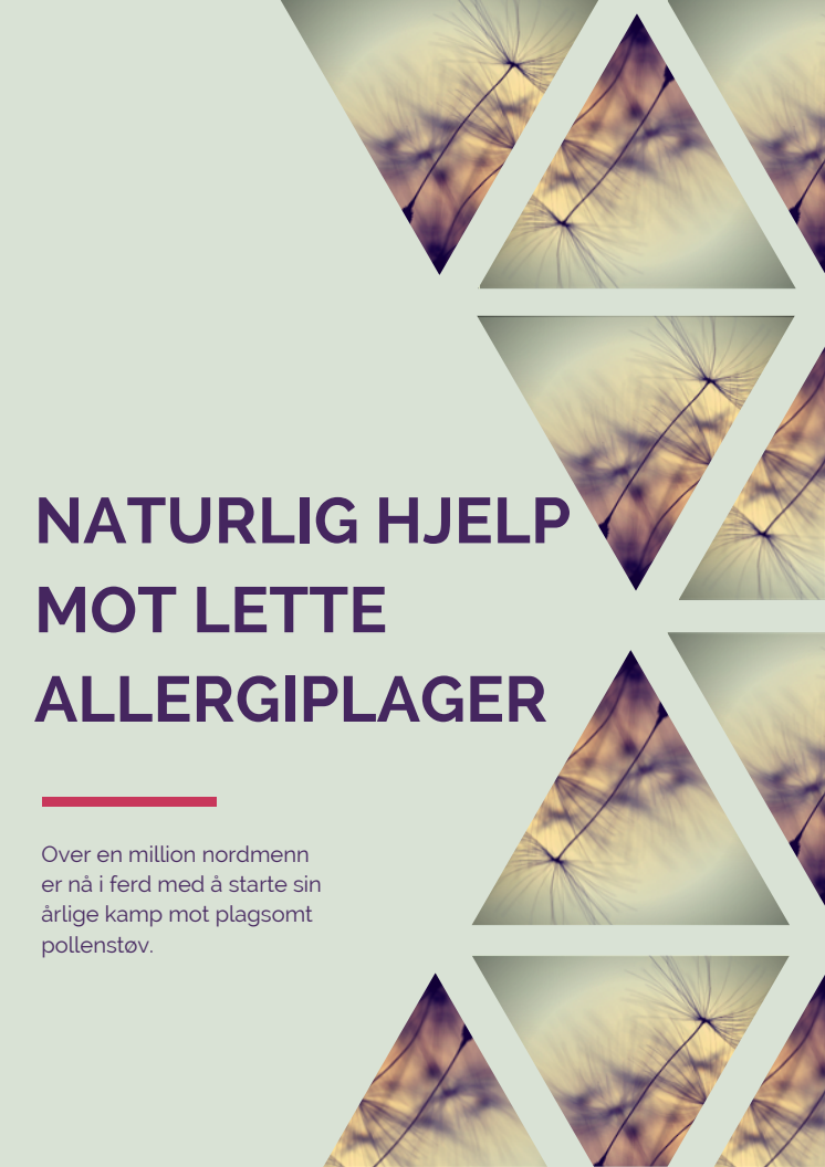 Naturlig hjelp mot lette allergiplager