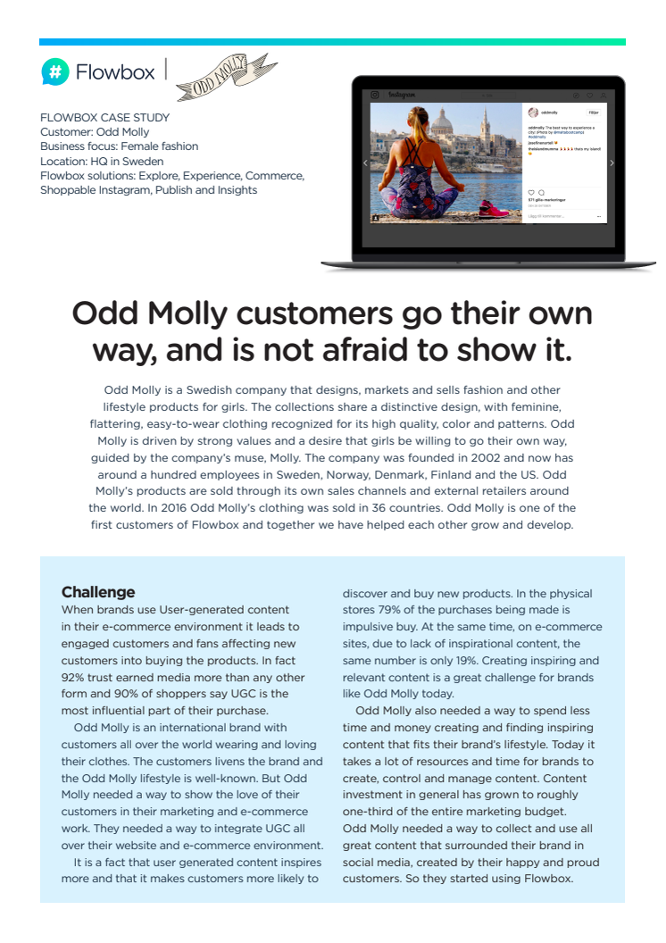 Odd Molly reaches new heights with UGC platform