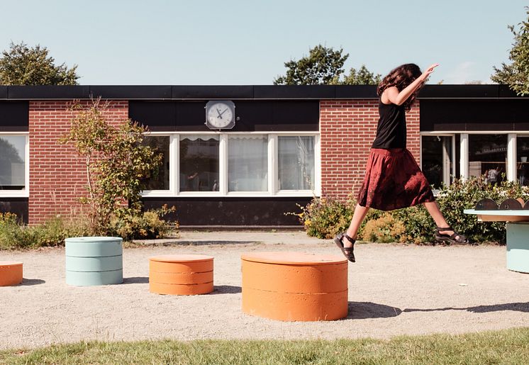 Invigning av cirkuspallar på Östratorskolan i Lund