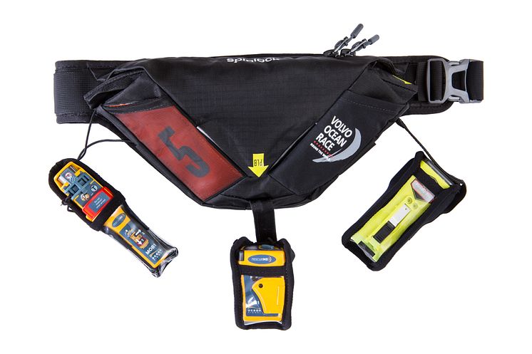 Hi-res image - Ocean Signal - The Spinlock Volvo Ocean Race lifejacket and personal equipment packs will be integrated with the Ocean Signal rescueME MOB1 and rescueME PLB1 and the ACR Electronics Firefly PRO