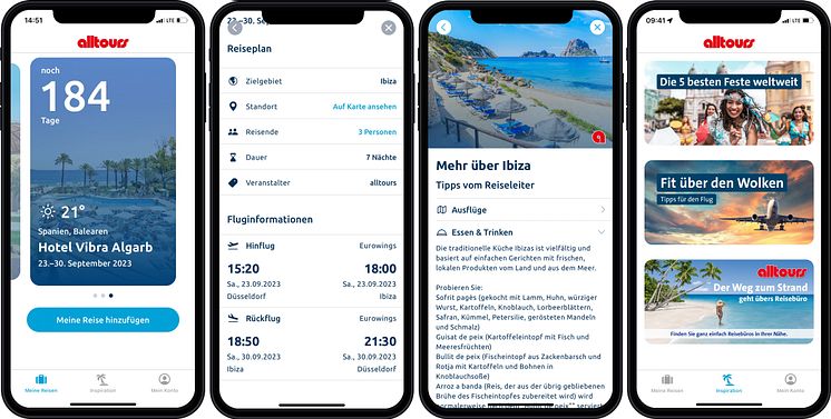 alltours App Screens