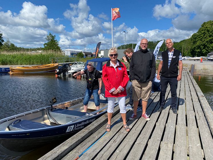 Missing Peoples nya båt i Östergötland. 