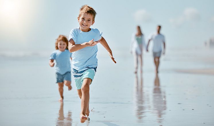 Familie am Strand