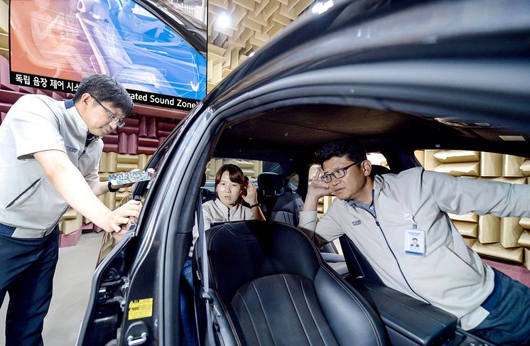 Hyundai utvecklar framtidens ljudsystem för bilar - Separated Sound Zone.