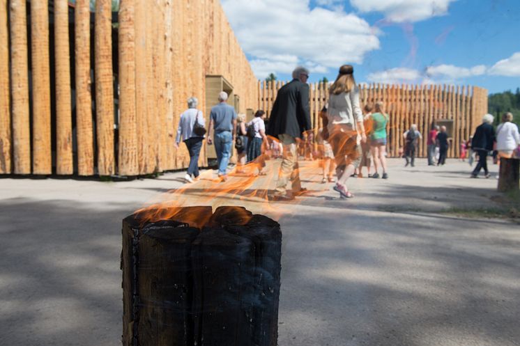 Invigning av nya Torsby Finnskogscentrum i Lekvattnet.