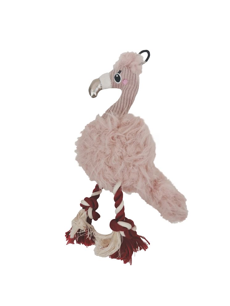 Bark-a-Boo BerryFrost Dog Toy RopeLegs Flamingo.jpg