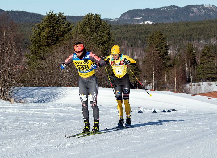 Marit Björgen och Lina Korsgren