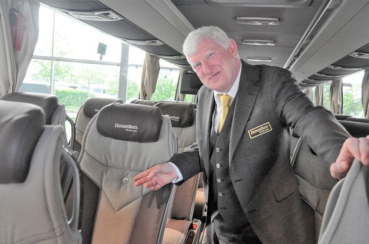 Pressbild. Johan Ekman, grundare och VD på EkmanBuss Flexibussitet. Byline Stefan Loeffler