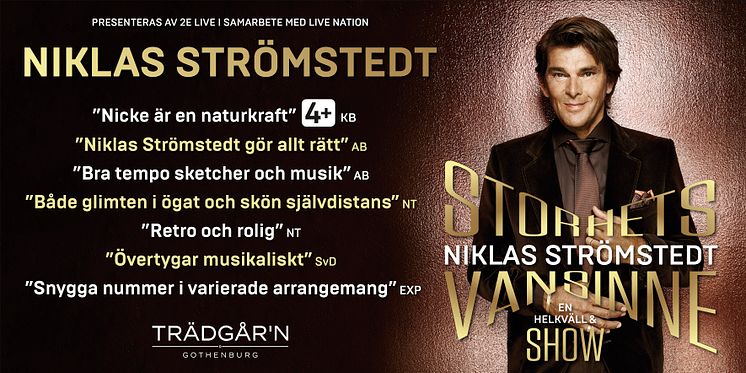 Niklas Strömstedt från showen Storhetsvansinne 