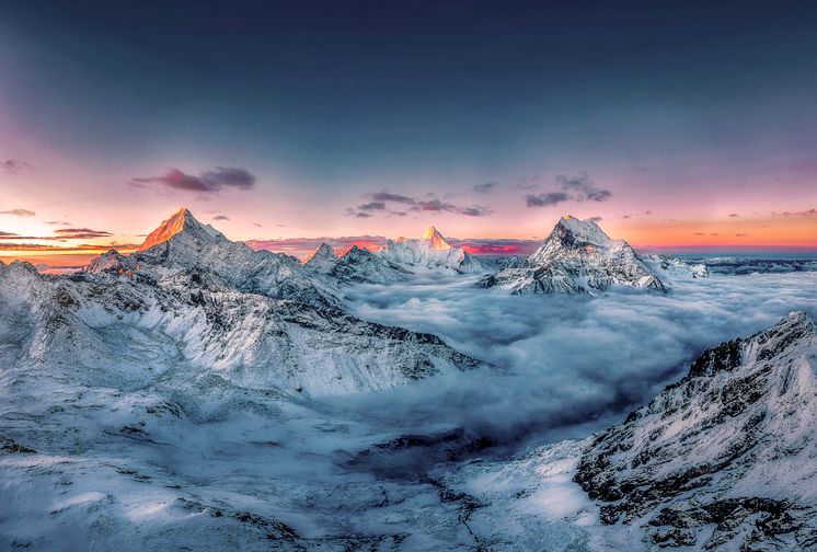 SkyPixel 6th Anniversary Contest-Photo Group-First Prize-Nature-远眺三怙主雪山