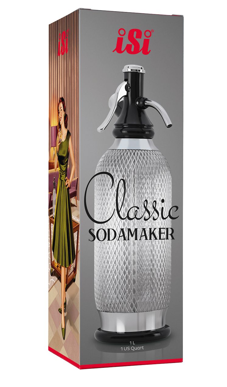 Sodamaker Classic från iSi i förpackning