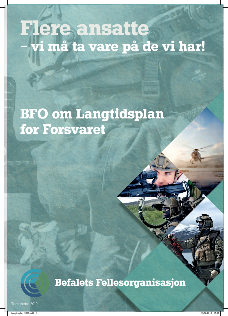 BFO om Forsvarssjefens fagmilitært råd - det er bare ett alternativ!