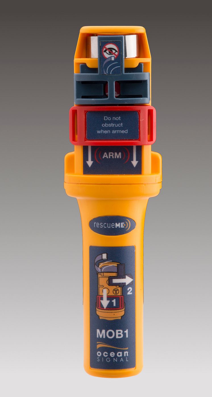 Hi-res image - Ocean Signal - Ocean Signal rescueME MOB1 man overboard device with integrated AIS and DSC