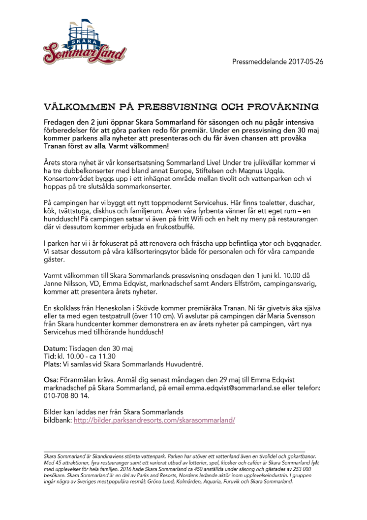 Välkommen på pressvisning och provåkning