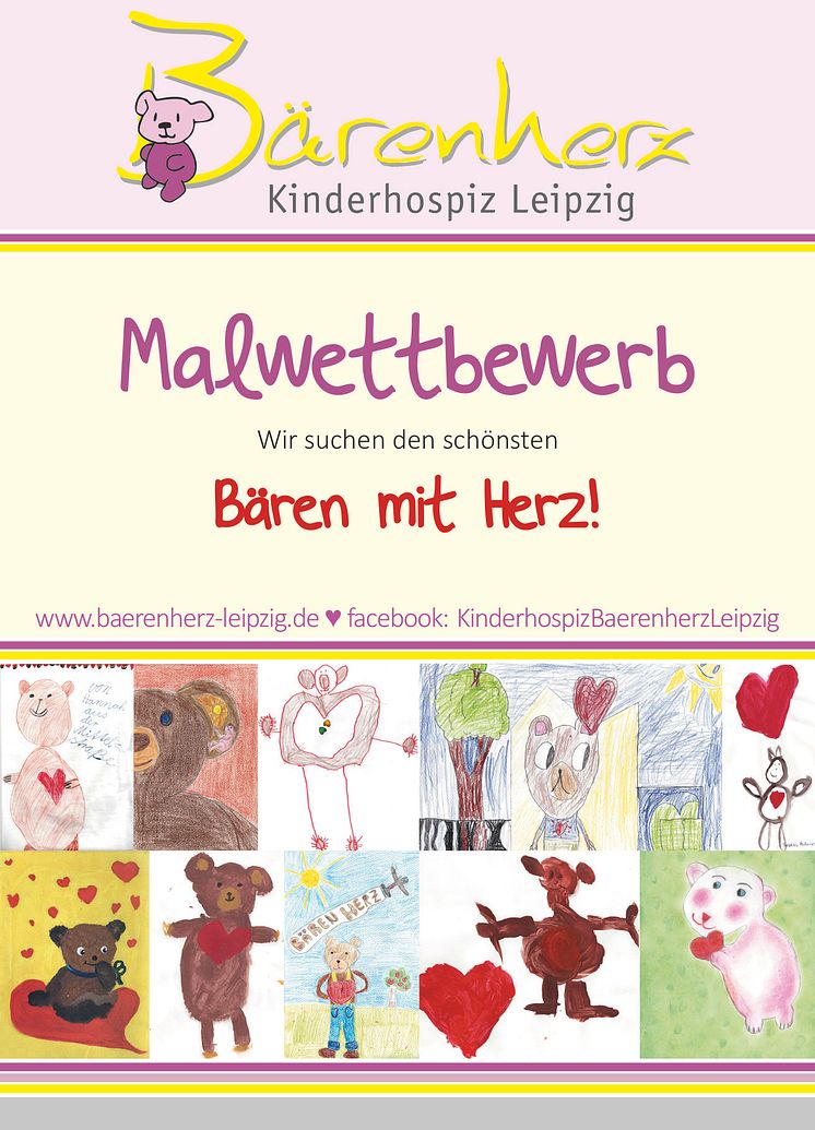 Projekt Malwettbewerb: „Bären mit Herz“ zieren nun das Kinderhospiz Bärenherz