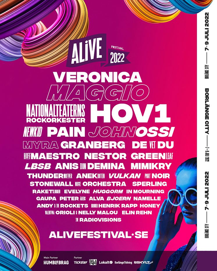Alive Festival 2022 - affisch - slutversion alla akter - 4-5 - 1350x1080px