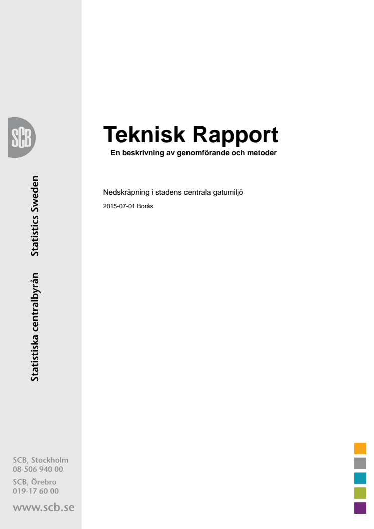 Teknisk rapport Borås 2015