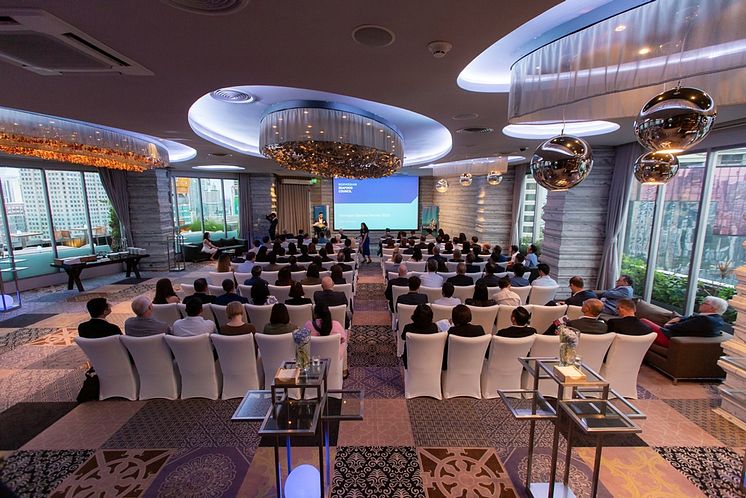 Fullsatt sal under Sjømatrådets seminar i Bangkok i  2019