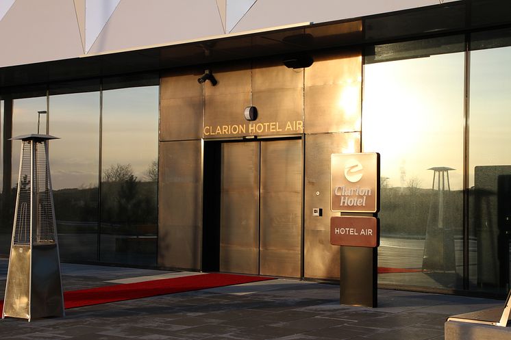 Clarion Hotel Air hovedinngang.