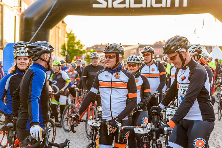 Startfålla Stadium Vätternrundan. Foto Petter BlombergVätternrundan