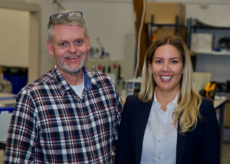 Stefan Fischlein (founder) and Sandra Lindström (CEO)