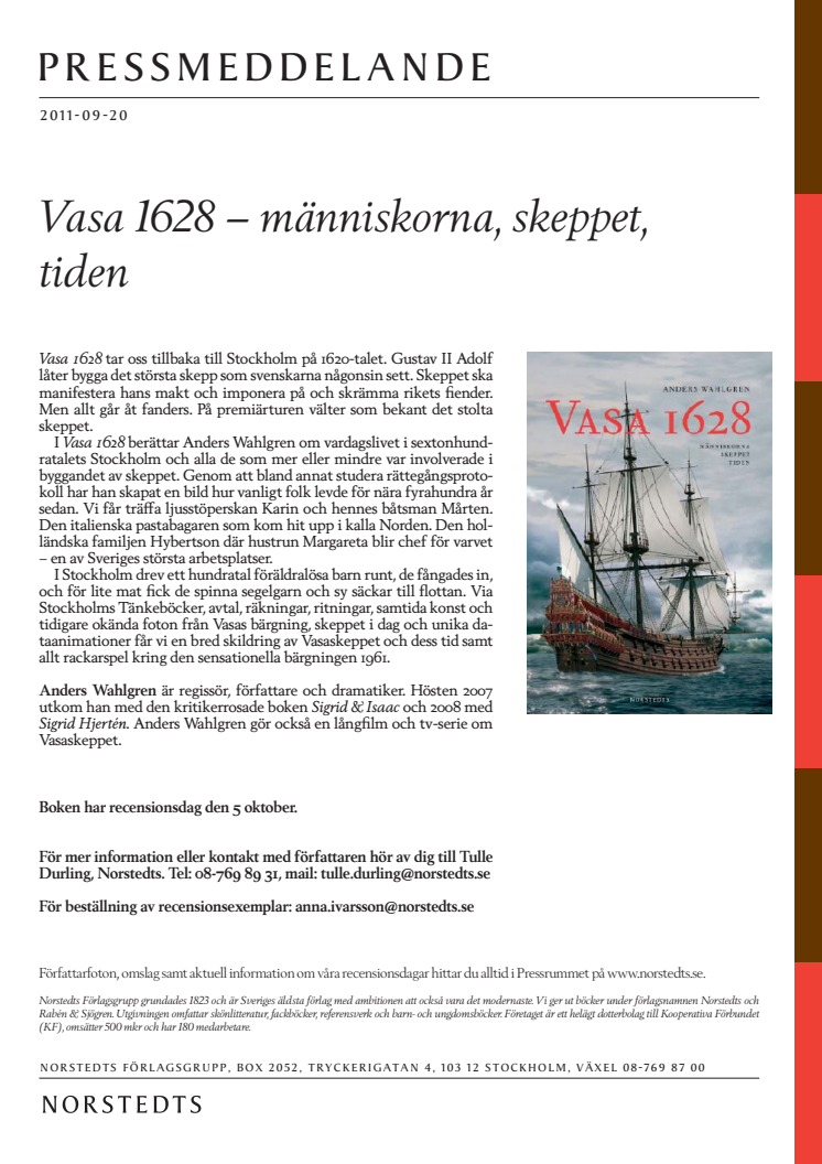 Vasa 1628 – människorna, skeppet, tiden