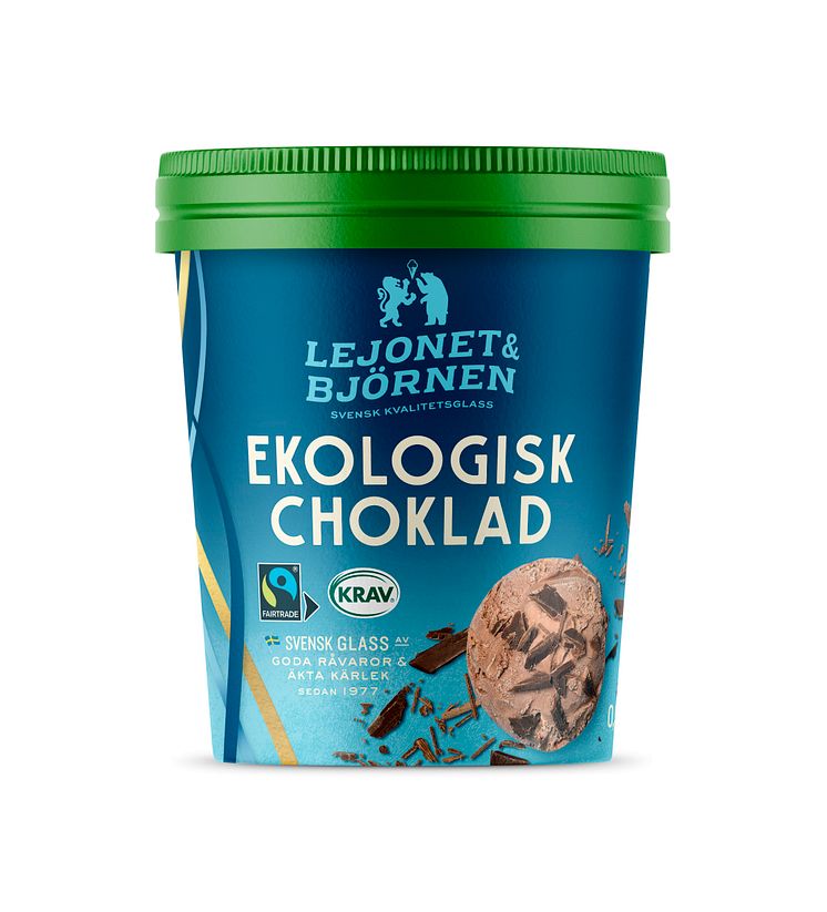 Ekologisk Choklad glass Lejonet&Björnen