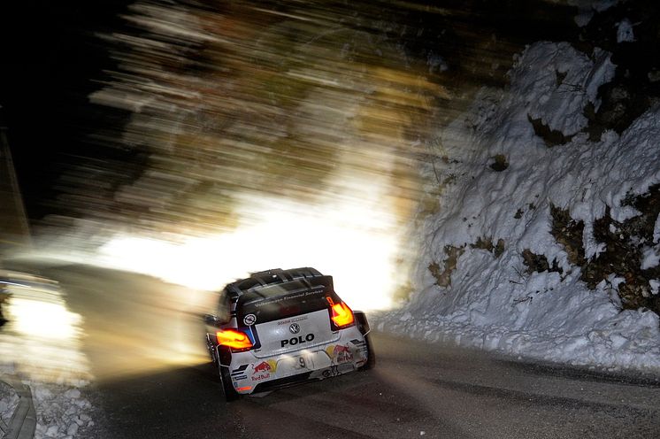 Snö och slask i Rally Monte Carlo