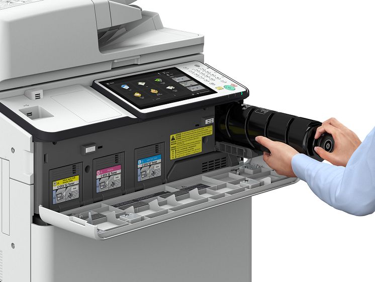 iR ADV C7500 III Series 077 Toner Bottle BK C M Y (with Hand) S EUTime Line 3rd