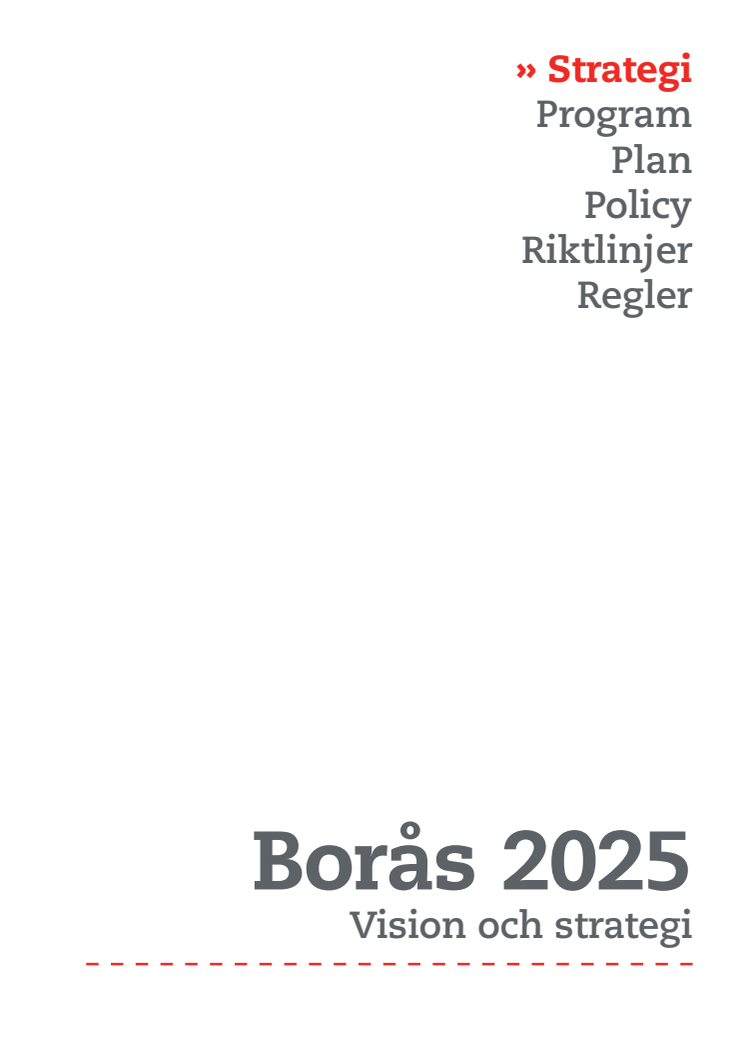 Borås 2025 - vision och strategi