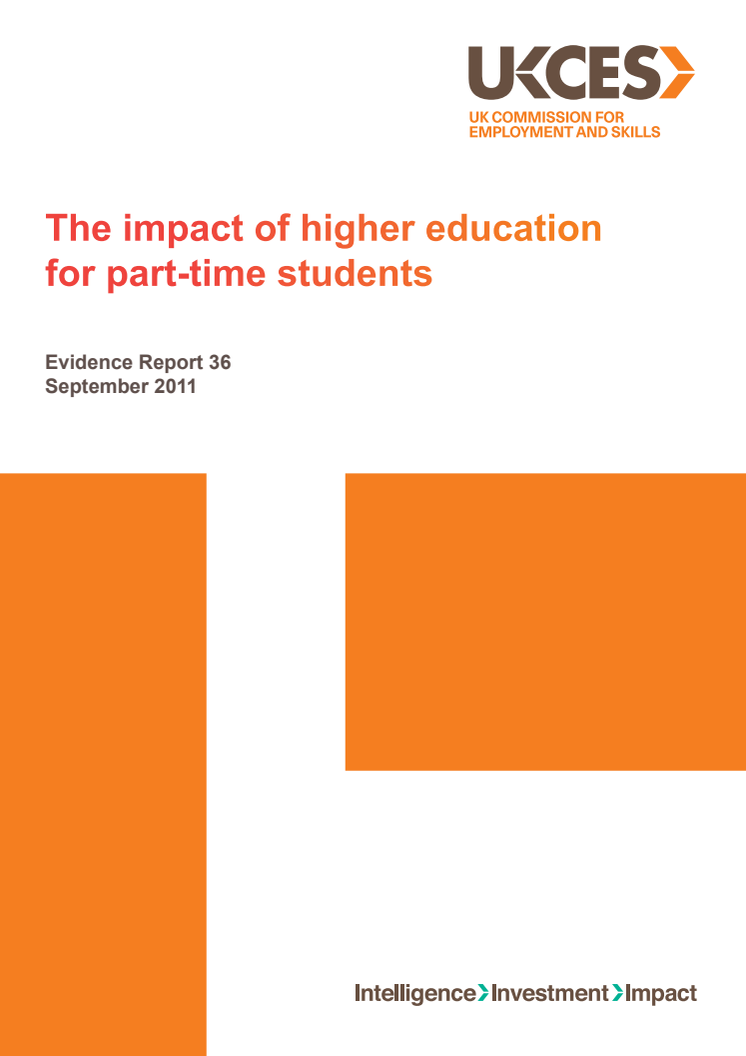 New report shows benefits of part-time university study 19 September 2011