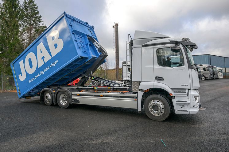 Mercedes-Benz eActros med eldriven lastväxlare