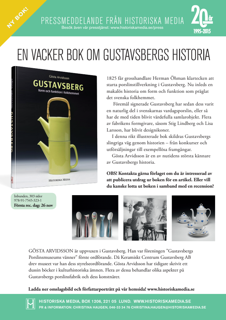 En vacker bok om Gustavsbergs historia